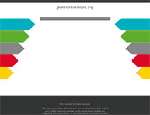 Tablet Screenshot of jewishtransitions.org